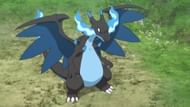 Mega Charizard X asseen in the anime (Image via The Pokemon Company)